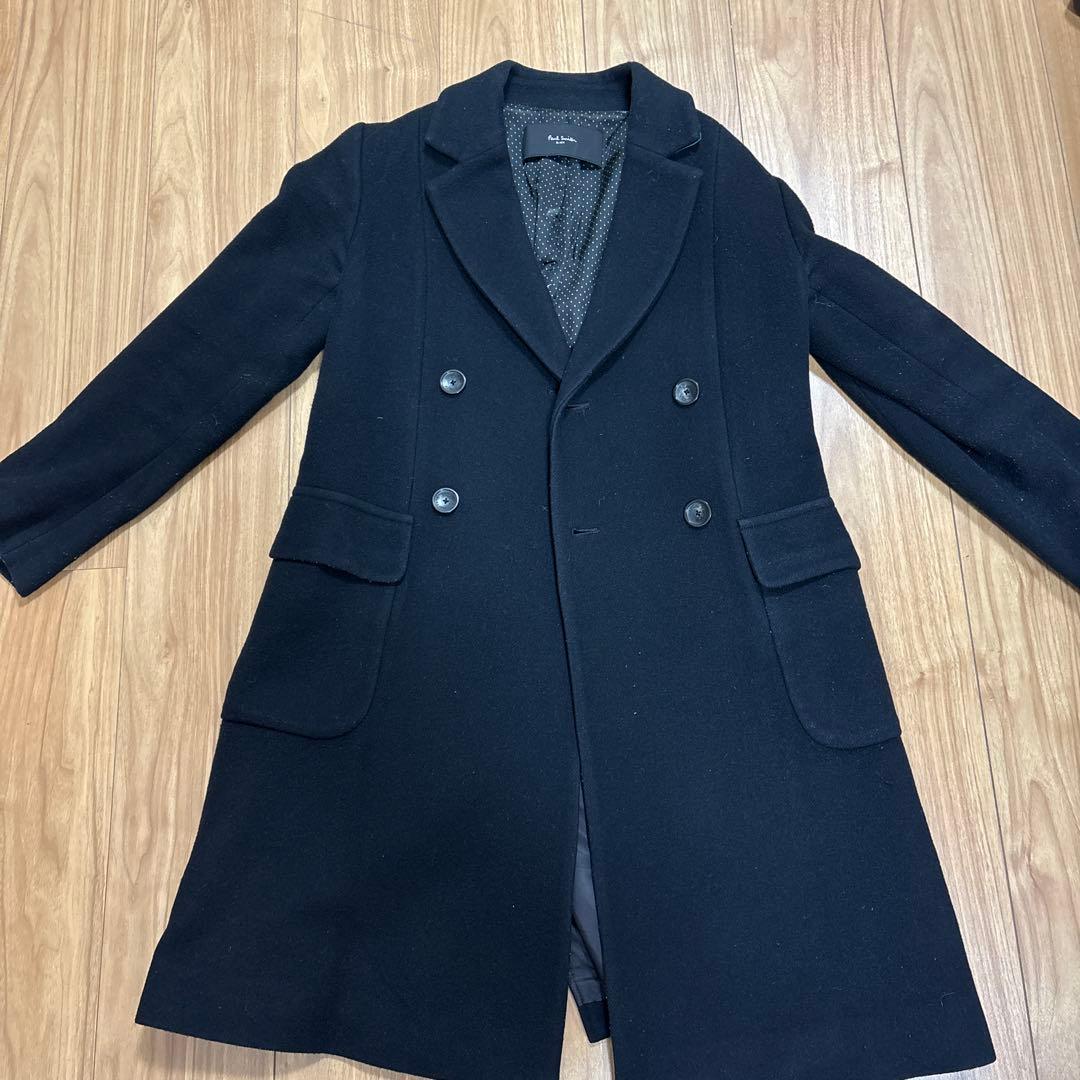 Paul Smith ブラック チェスターコート レディースM Paul Smith