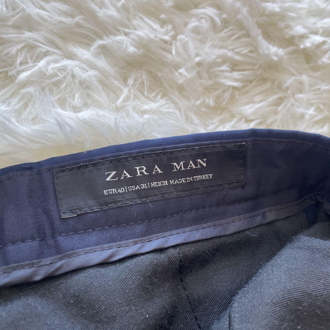 ZARA MAN スーツ　セットアップ　ネイビー　ブルー　トラベル　ビジネス