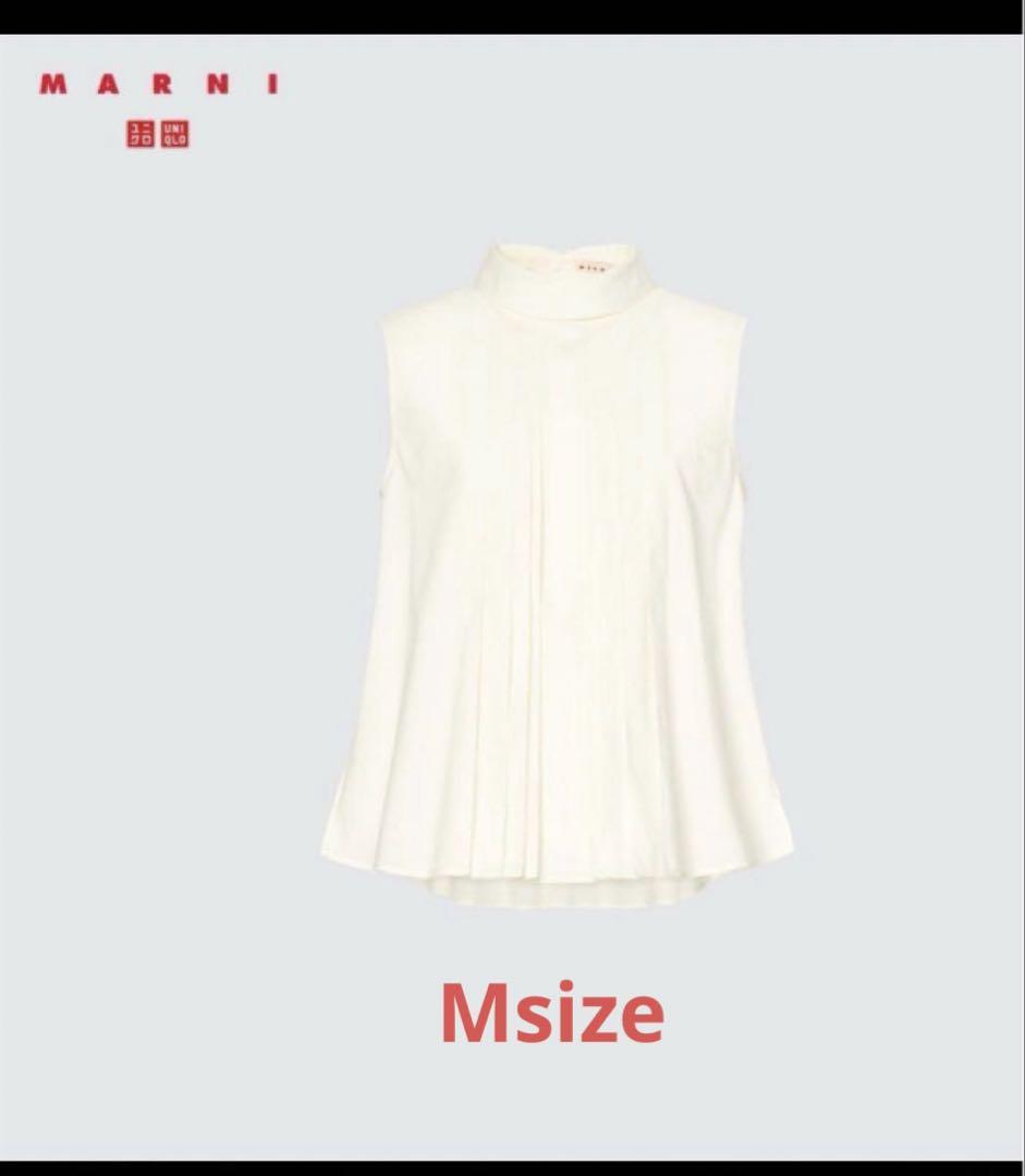 UNIQRO×MARNI ノースリーブ トップス ホワイト - メルカリ