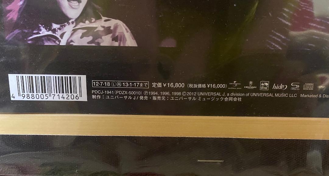 【保障できる】 卍 hide CD3枚入り 木枠 2012年発売 spirit 邦楽