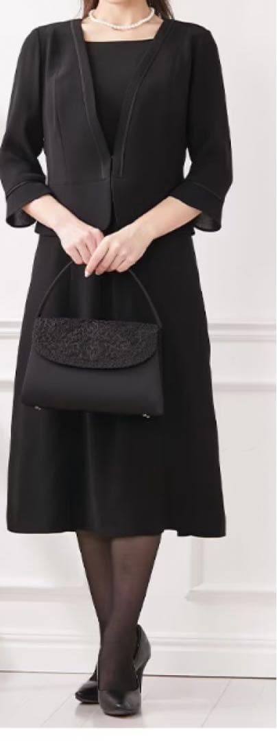 【週末価格】ニッセングラマー　ブラックフォーマル　ワンピース　ジャケット　FLL