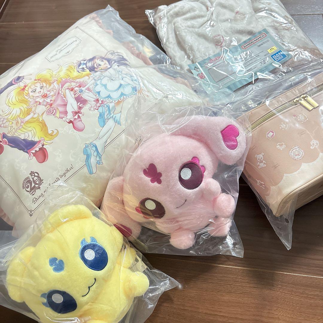プリキュア ぬいぐるみ 一番くじ クッション 3点セット プリキュア クッション ぬいぐるみ ブランケット セット 一番