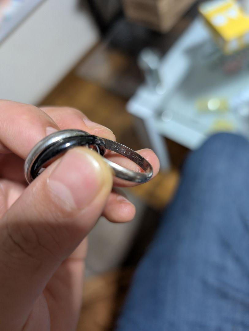 Cartier トリニティリングブラックセラミック22号 コレスケさん用