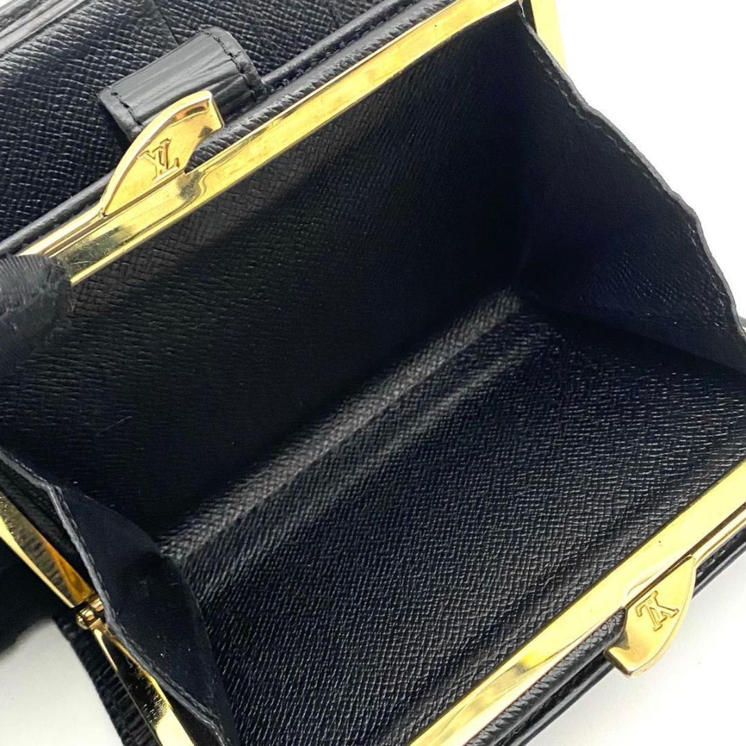 【極美品】ルイヴィトン エピ ポルトフォイユ ヴィエノワ 二つ折り ノワール 黒