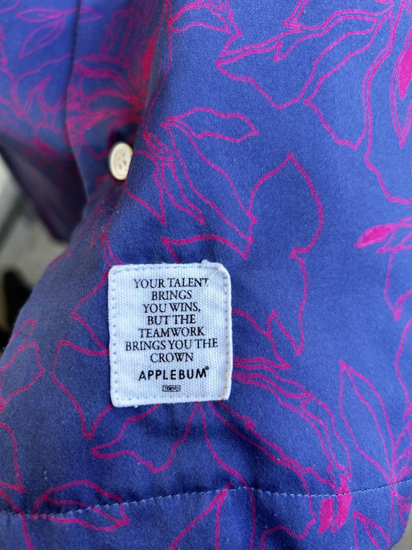 【高良様限定】APPLEBUM フローラル 半袖シャツ 紫・ピンク