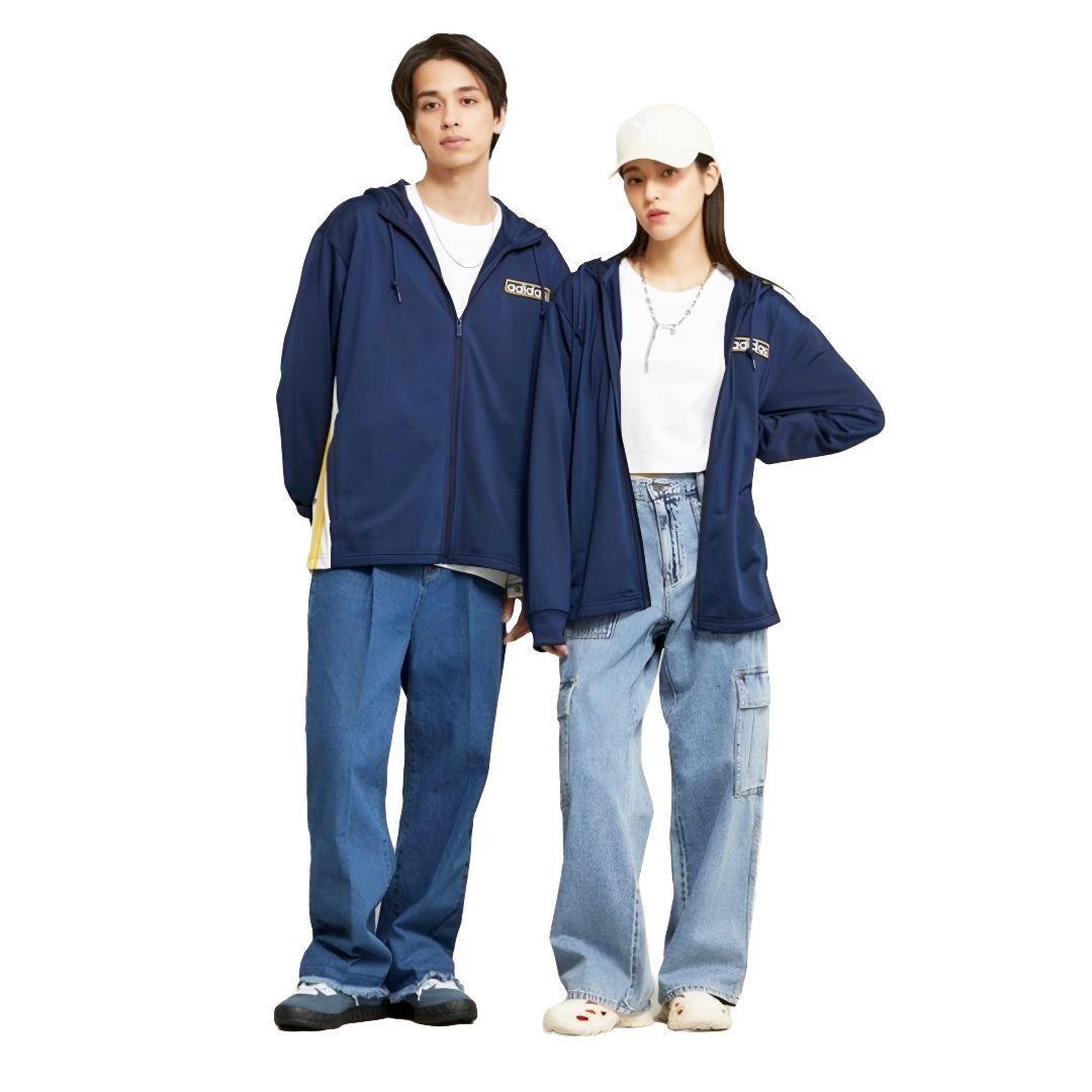 adidas★紺3XL★アディブレイクパーカー★トラックジャケット★男女兼用