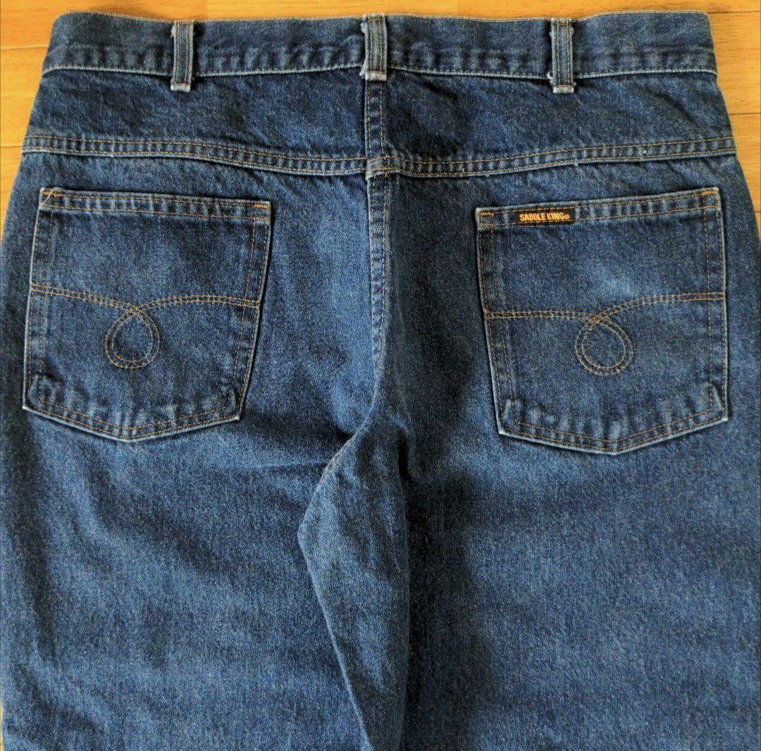 70's SADDLE KING デニムパンツ USA製 W36L36
