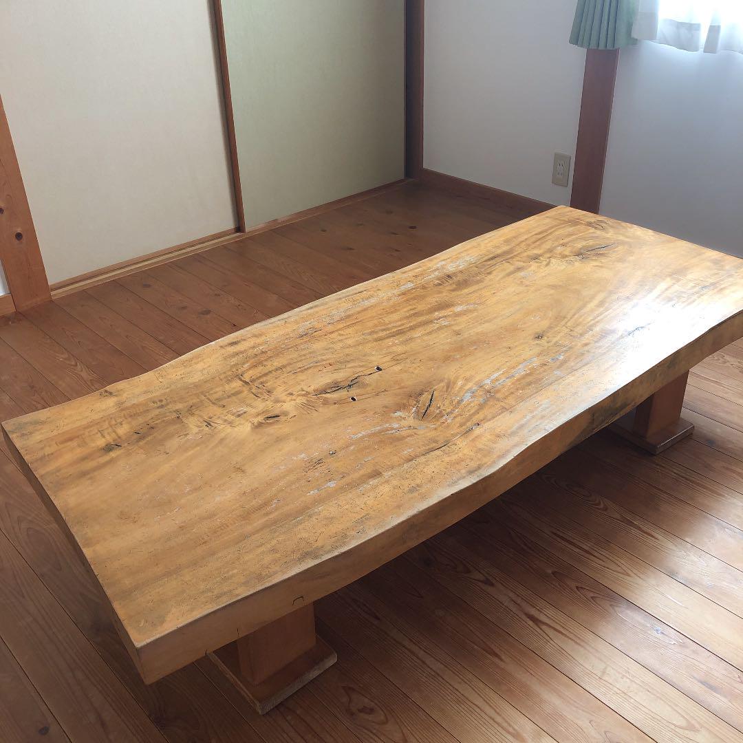 流行に 【最終お値下げ】座卓 テーブル 一枚板 - 座卓/ちゃぶ台