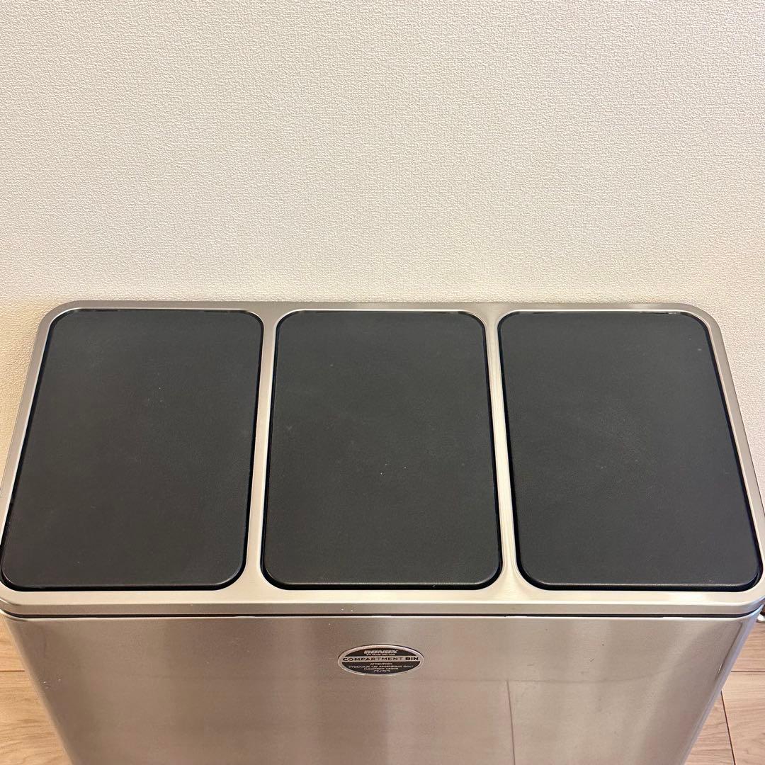 54ステンレス製ゴミ箱三分別DULTON