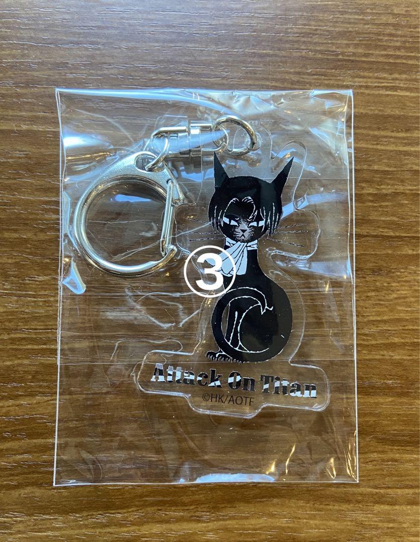 進撃の巨人　黒ねこ意匠　アクリルキーホルダー　全8種コンプリートセット② 第1弾〈進撃の巨人〉全8種コンプリートBOX アクリルチャーム