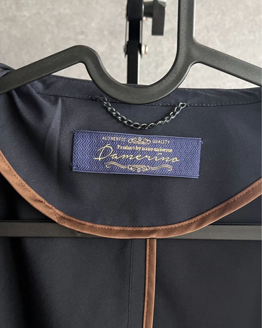 未使用級ナノユニバースダメリーノセットアップXLネイビーストレッチソロテックス