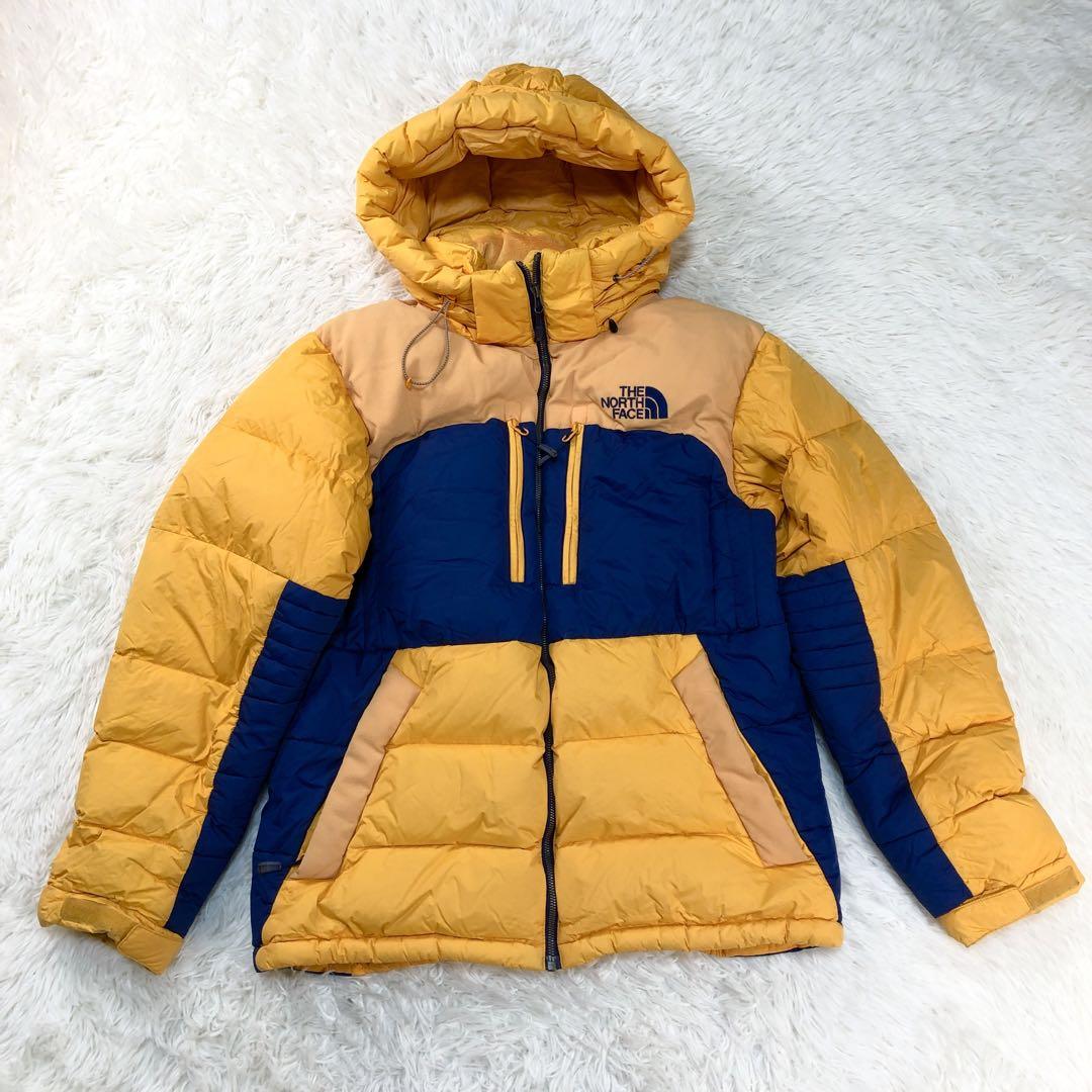 THE NORTH FACE ダウンジャケット イエロー ネイビー L