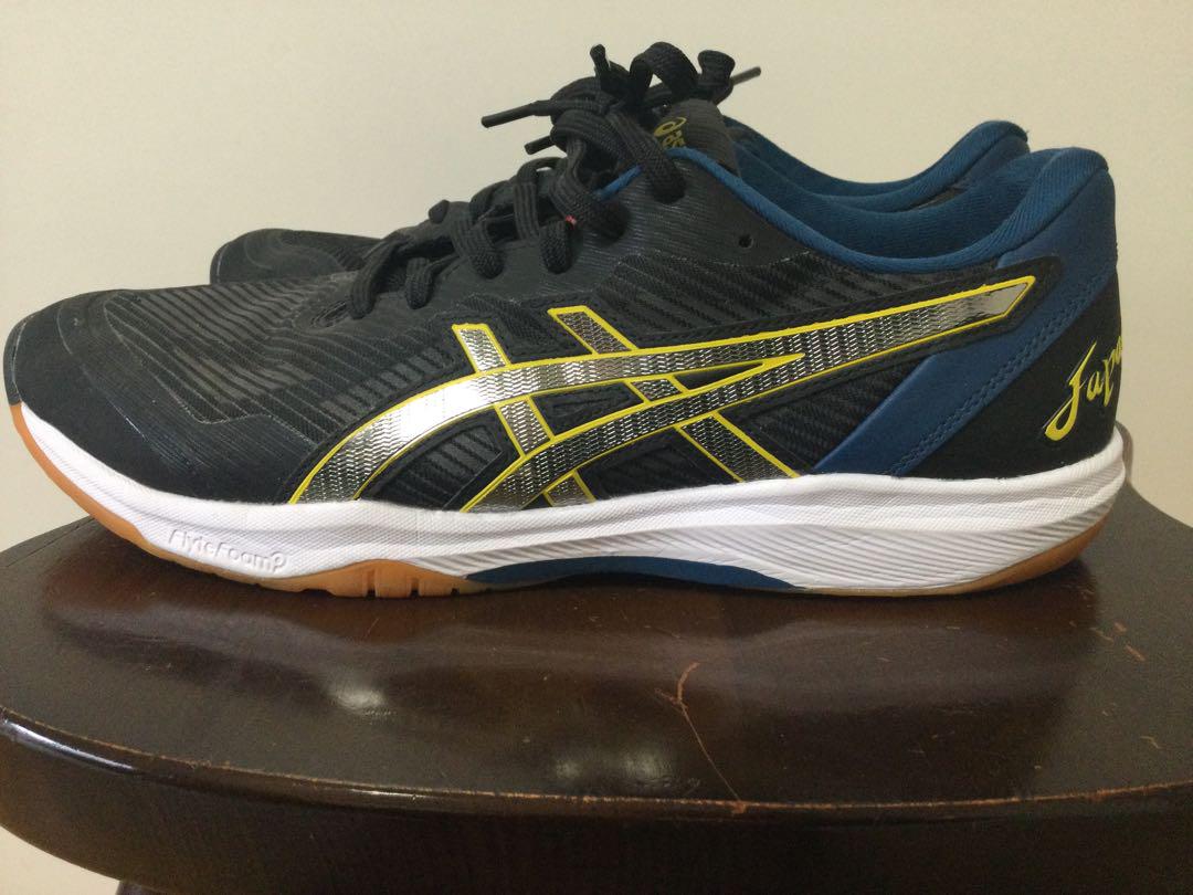 美品★asicsJAPANバレーボールシューズ★黒★