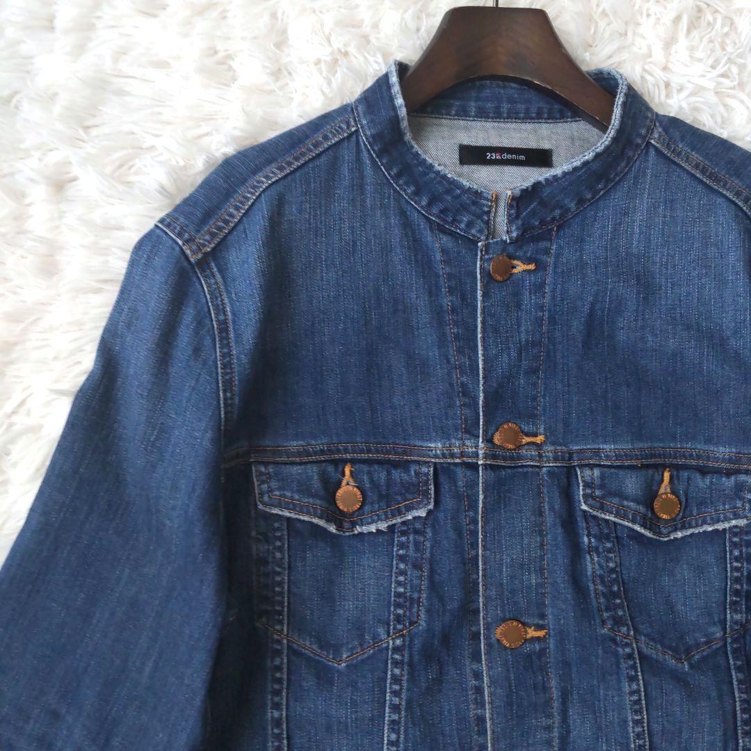 はなちゃん23区DENIM　スタンドカラー デニム ジャケット サイズ44