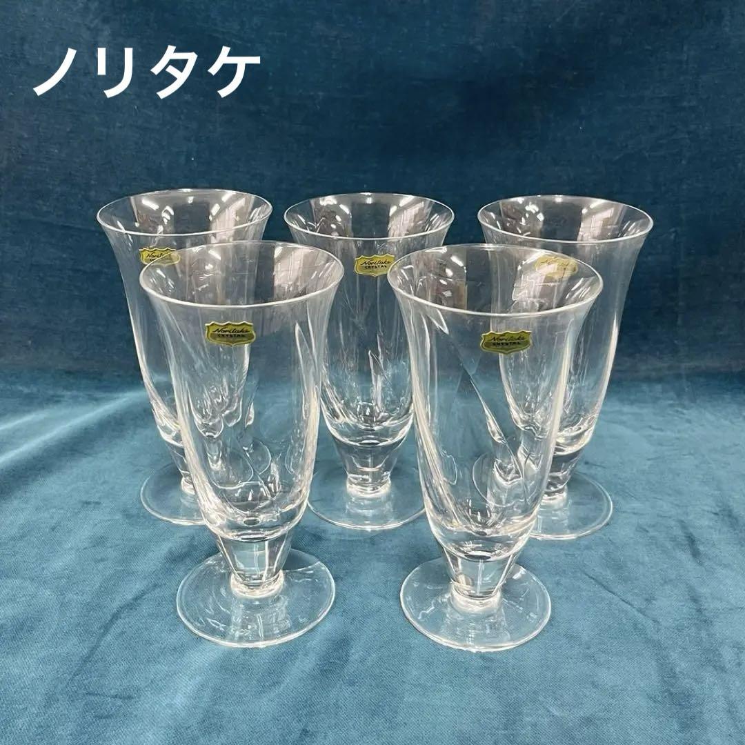 未使用ノリタケクリスタルグラス5客セット