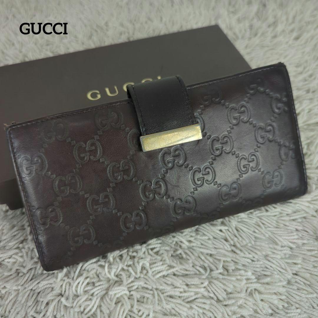 GUCCI グッチ GG柄 折り 長財布 シマ ウォレット 6,090円