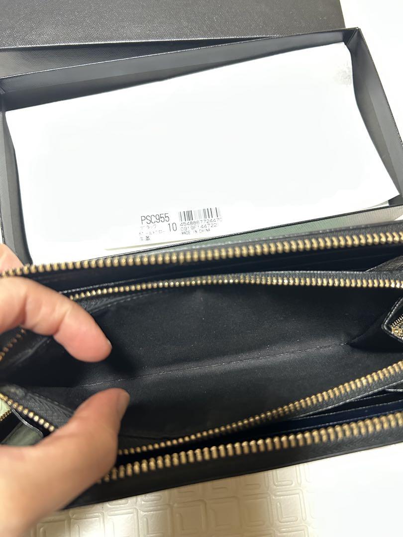 美品 PaulSmith ポールスミス ラウンドジップ 長財布 型押しデザイン