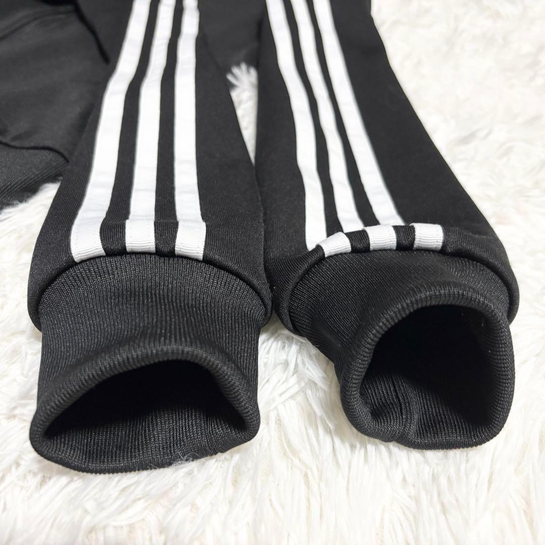 adidas トラックジャケット トラックパンツ ブラック セットアップ L 黒