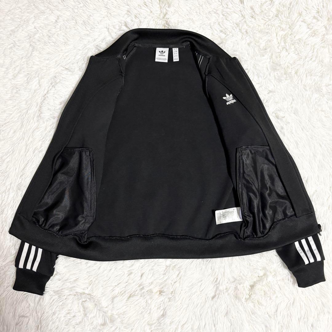 adidas トラックジャケット トラックパンツ ブラック セットアップ L 黒