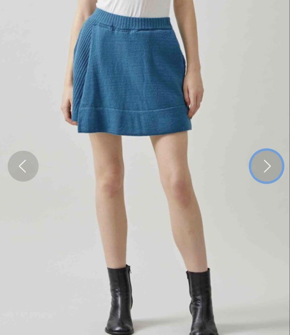TAN SPLIT SKIRT(ニットショートパンツ)