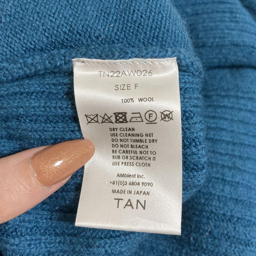 TAN SPLIT SKIRT(ニットショートパンツ)
