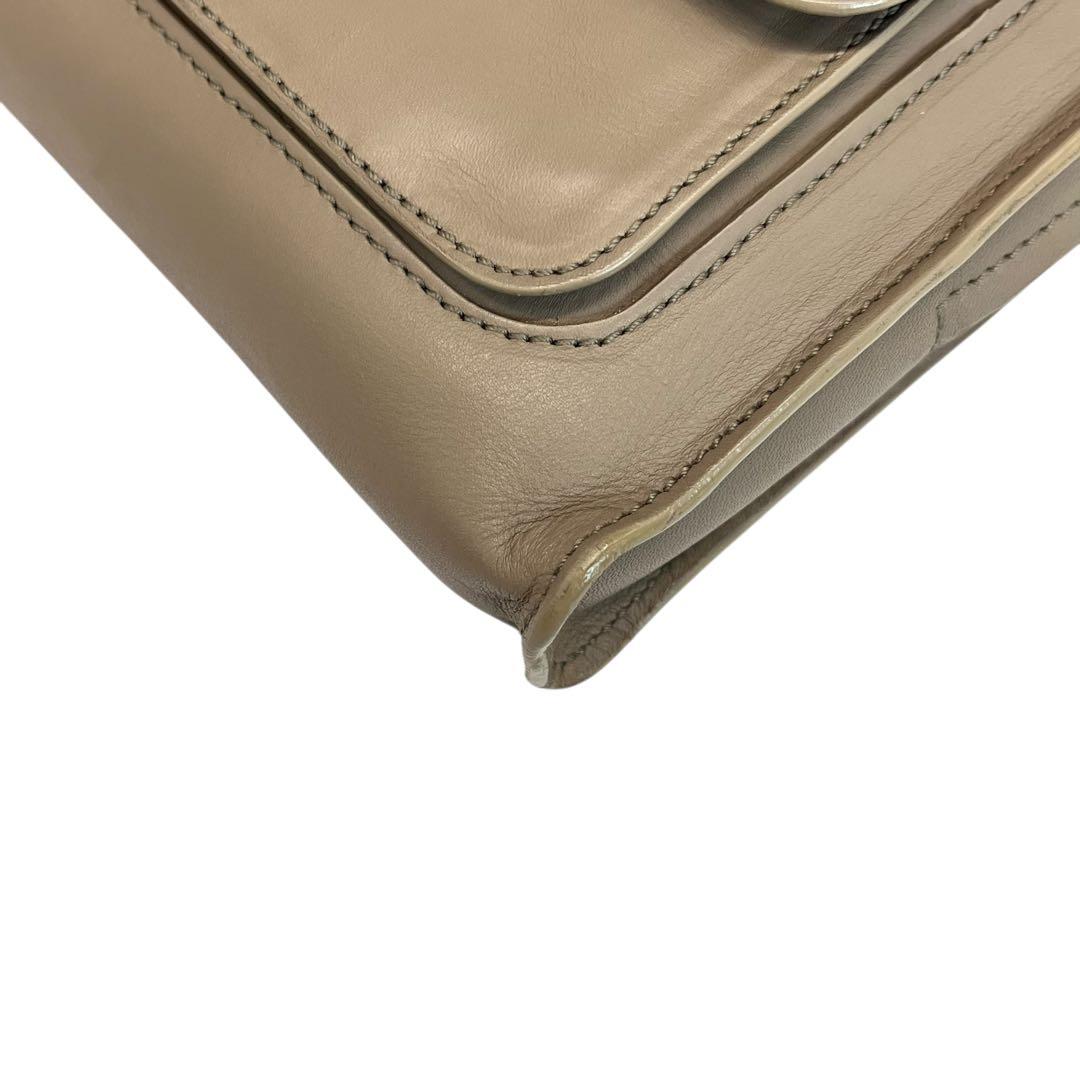 ボッテガヴェネタ　セカンドバッグ　ポーチ　レザー　イントレチャート　#B-52