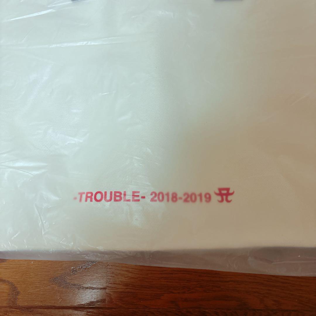 浜崎あゆみ　TROUBLE トートバッグ avex - 浜崎あゆみ TEAM MESSAGE トートバッグ TROUBLE の通販