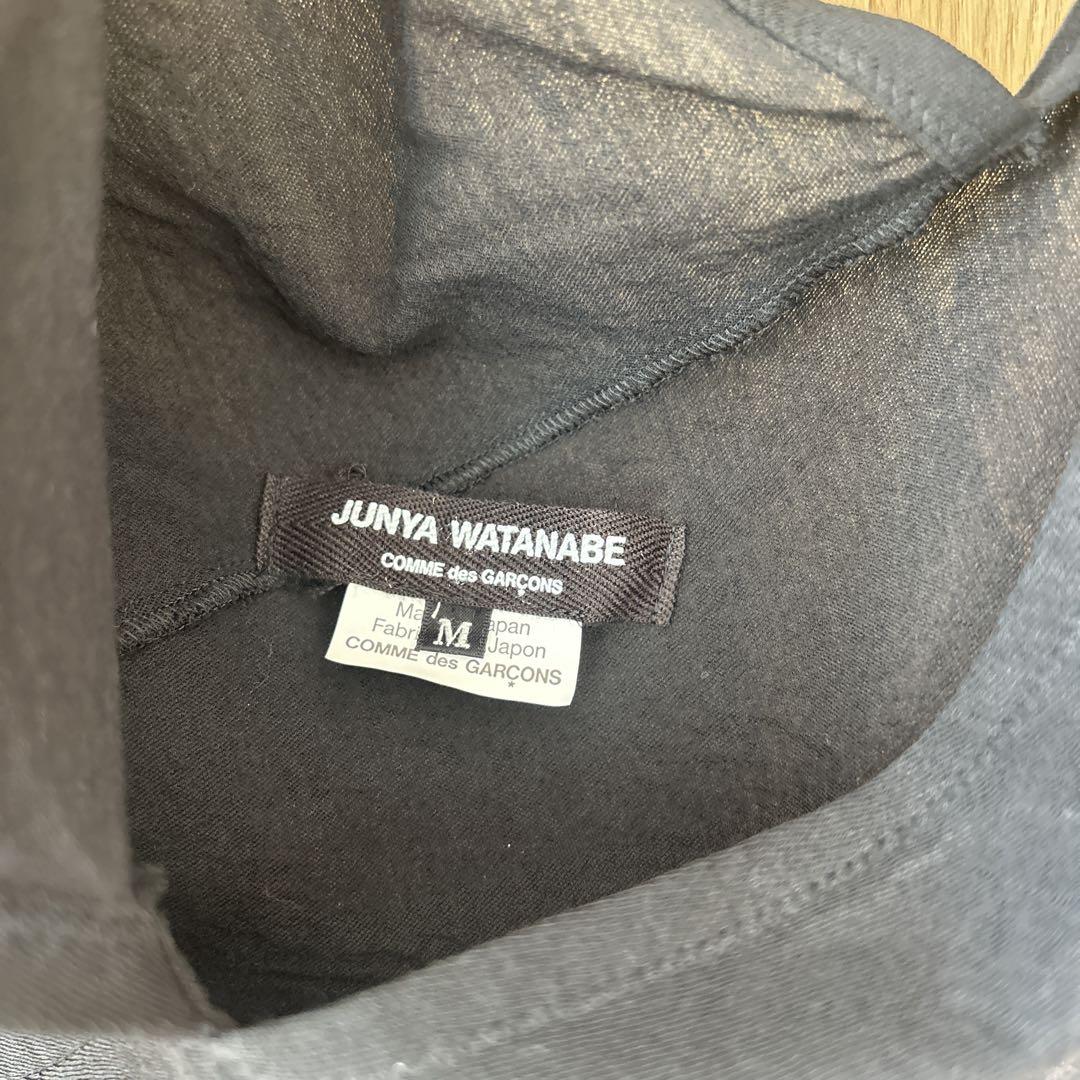 JUNYA WATANABE ブラック ドレープ　ニットワンピース M