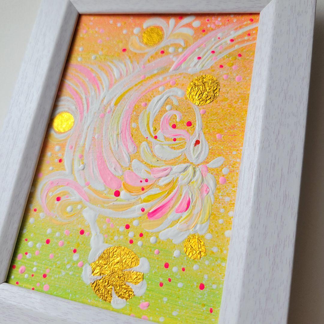 TOMYA【可憐華やか宝珠☆鳳凰様】開運絵画縁起物風水縁起物結婚恋愛上昇