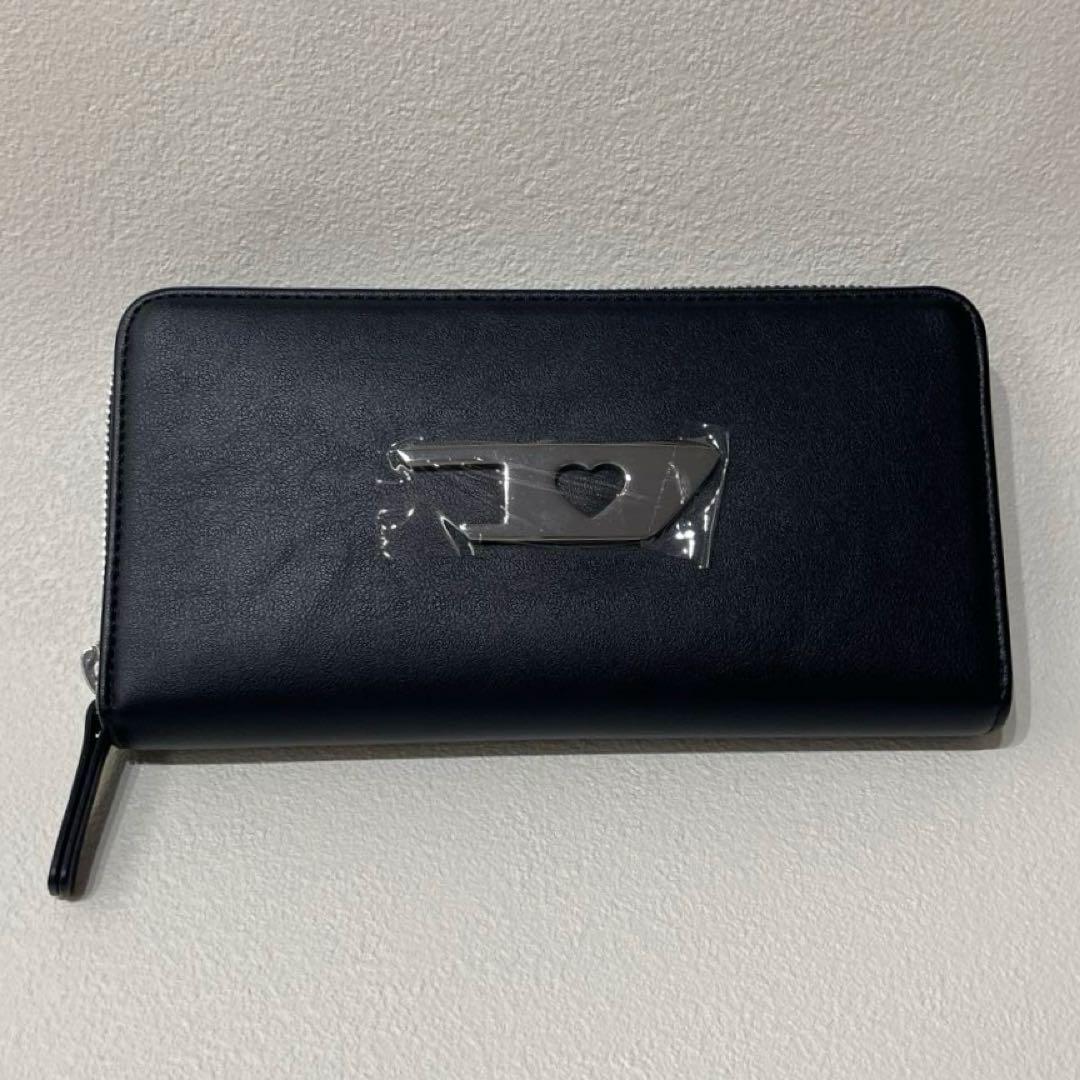 DIESEL ディーゼル ジッパー式黒長財布