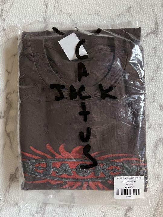 TRAVIS SCOTT CACTUS JACK★REVERSE JACK LONG SLEEVE Tシャツ Travis Scott Reverse Jack Long Sleeve T-shirt Brown | eBay