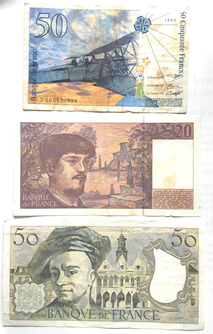 メルカリ 旧紙幣 旧札 フランスフラン 3種類 星の王子様 ドビュッシー 旧貨幣 金貨 銀貨 記念硬貨 2 700 中古や未使用のフリマ