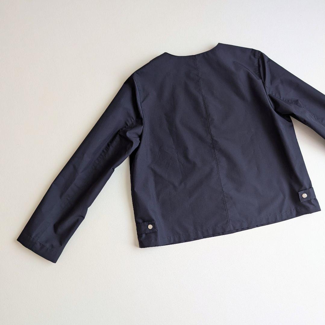 MACKINTOSH LESLIE ノーカラーショートジャケット ネイビー
