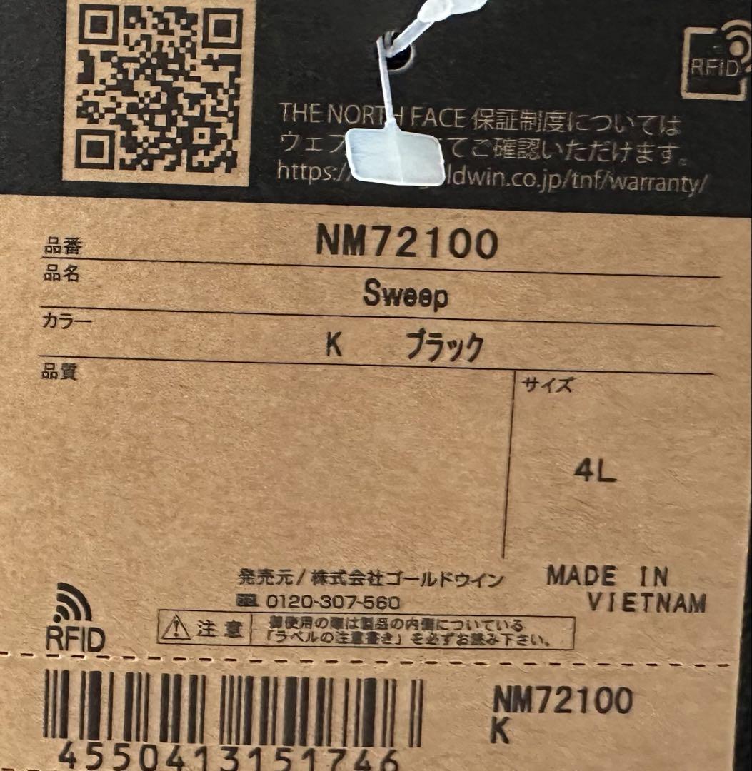 【新品】ノースフェイス ボディバッグ NM72100 スウィープ☆