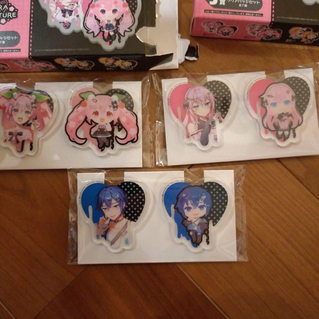 初音ミク　タイトーくじ　桜ミク　ABCDJ賞　クリアスタンド　クリアバッジセット 初音ミク タイトーくじ 桜ミク A賞 クリアスタンド クリアバッジ