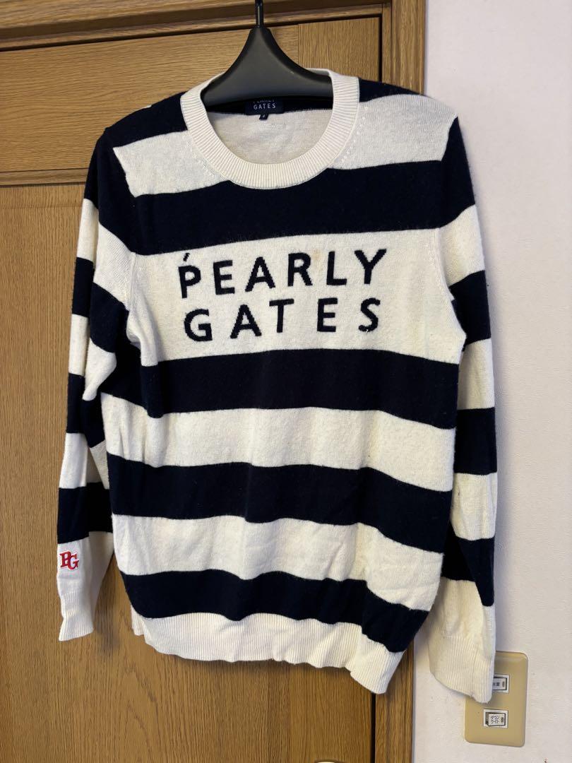 本物品質の PEARLY 店 直営 サイズ6工場 セーター ストライプ GATES レディースウェア