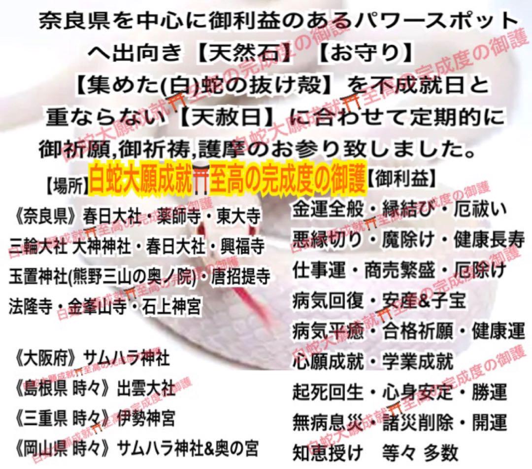 3/15天赦日完成✨百円札✨頭部✨希少部位✨脱け殻✨✨白蛇のお守り❤️天赦日ご祈祷 3/15天赦日完成✨百円札✨脱け殻✨梟✨全身姿✨白蛇のお守り【天