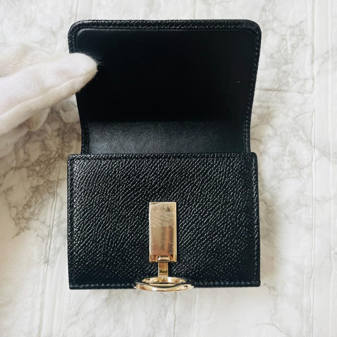 未使用級✨BVLGARI コンパクトウォレット 三つ折り財布　ロゴクリップ