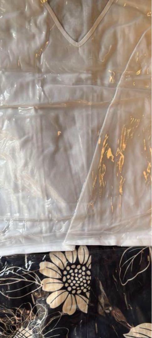 新品 プチプラのあや 向日葵金魚浴衣 花柄 浴衣 ネイビー