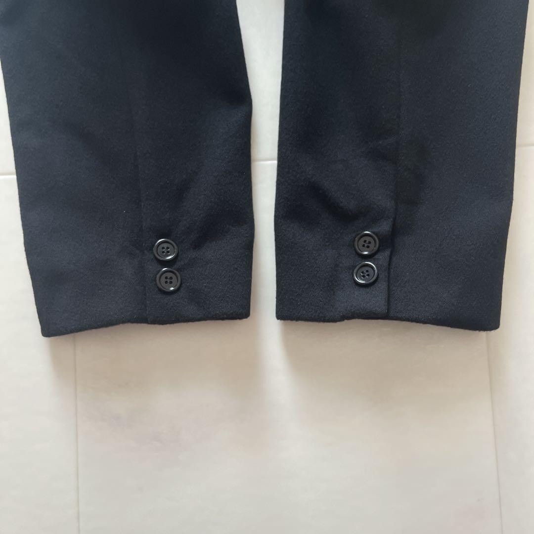 美品 最高級 カシミヤ100% 高島屋 ダブルブレスト コート 13号 黒 美品 最高級 カシミヤ100% 高島屋 ダブルブレスト コート 13号 黒