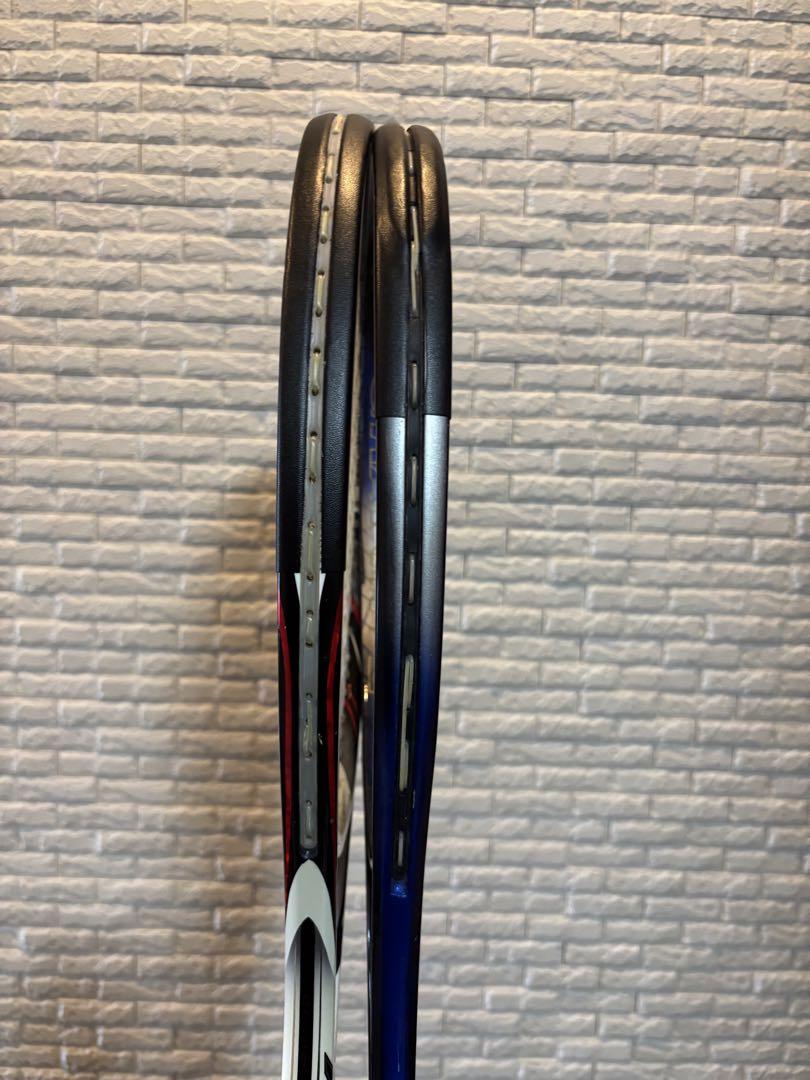 ケース2つ付MIZUNO XYST Z9他　軟式テニスラケット2本セット