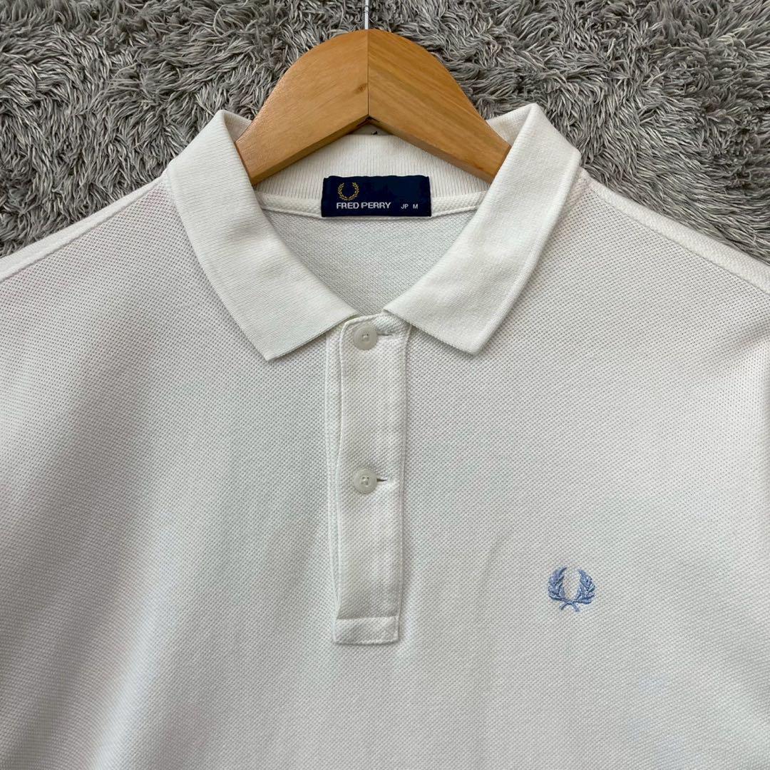 即購入OK】FRED PERRY 半袖ポロシャツ サイズM ホワイト - メルカリ