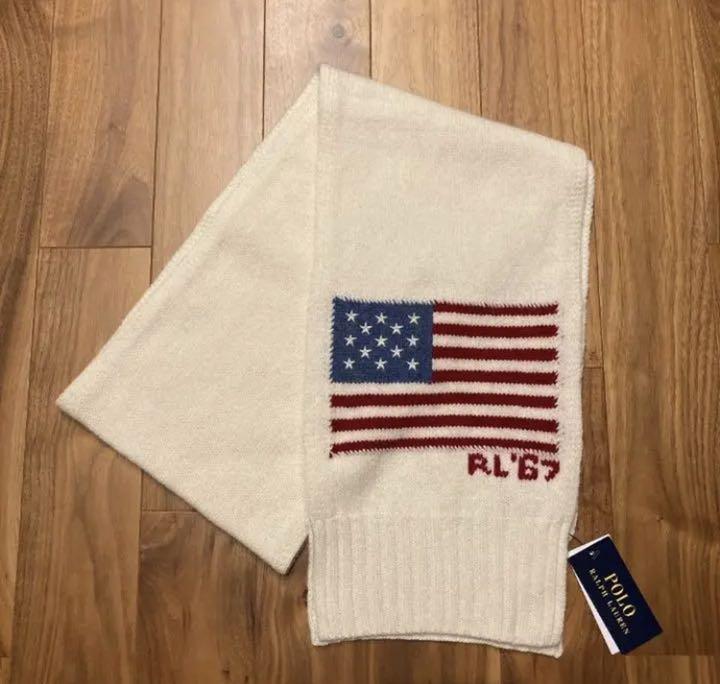 即納セール 新品 タグ付き Polo Ralph Lauren マフラー 男女兼用 国旗 xj6nH-m53340070680 在庫あ低価