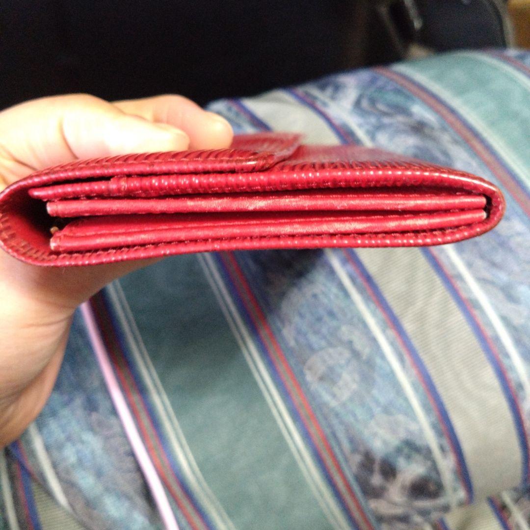ヴィトン　赤長財布
