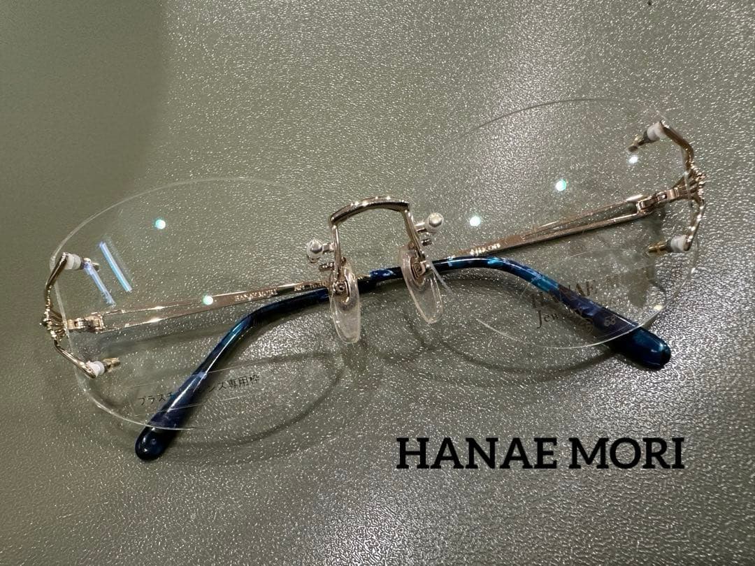 HANAE MORI メガネフレーム jewelry クロムトリマリン