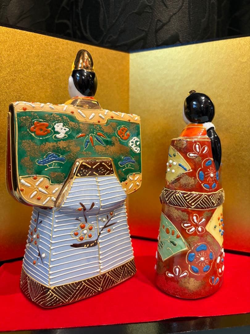 九谷焼立雛人形　5.5号 良品
