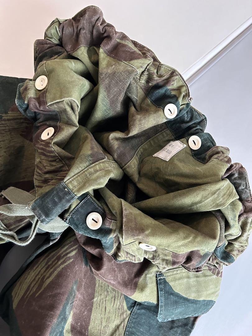【希少/リペアなし】50s ベルギー軍　ブラッシュストロークカモパンツ◆前期