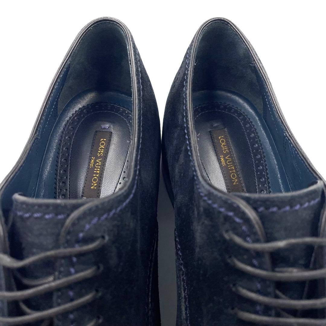 《未使用級》ルイヴィトン モノグラム ステッチ スエード レザー ネイビー 紺系 《未使用級》ルイヴィトン モノグラム ステッチ スエード レザー ネイビー 紺系
