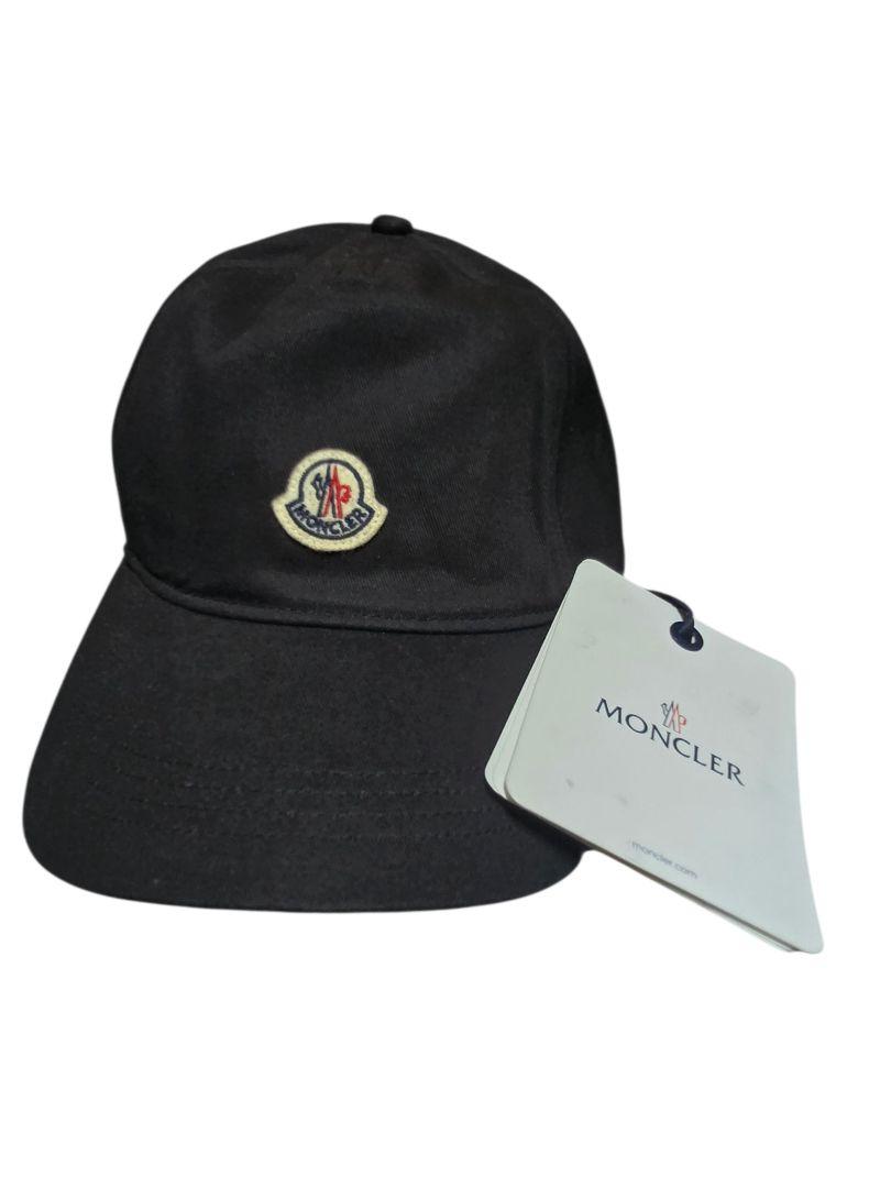 ぴー　MONCLER ブラック ベースボールキャップ　24SS ベースボール キャップ その他 コットン ブラック モンクレール