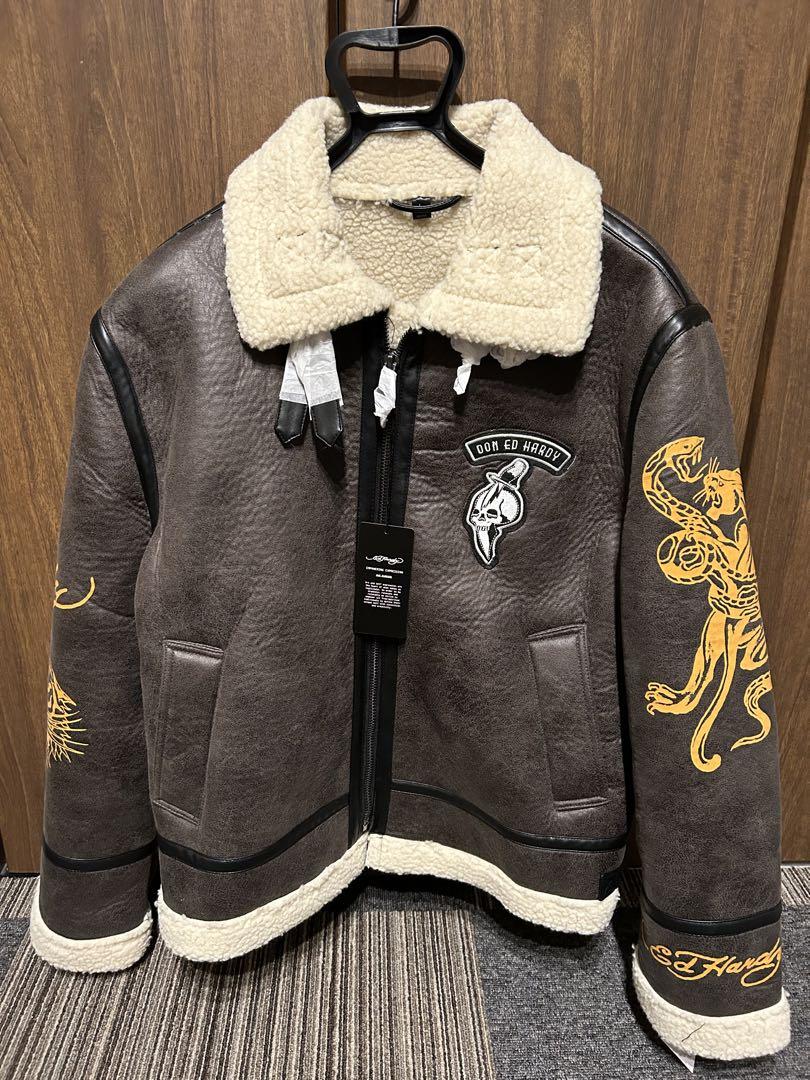 エドハーディEd Hardy 合皮ジャケット